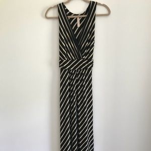 Gillis Striped Black Maxi Dress